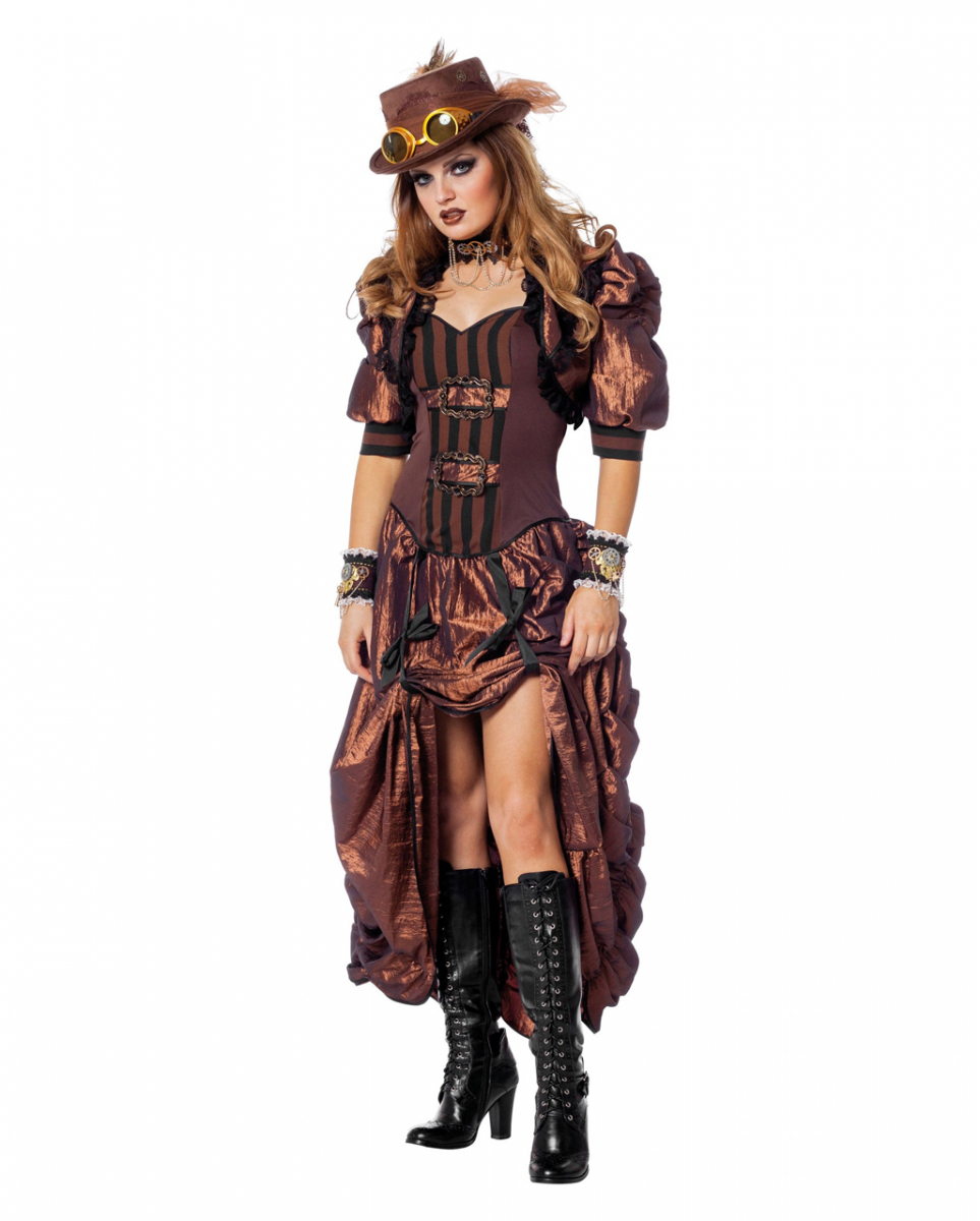 Steampunk Damen Kostüm Deluxe  Viktorianisch 38 von Horror-Shop.com