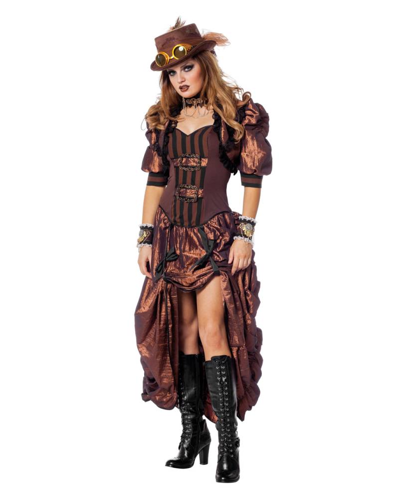 Steampunk Damen Kostüm Deluxe  Viktorianisch 46 von Horror-Shop.com