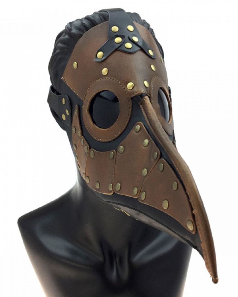 Steampunk Pest Doktor Schnabelmaske  Kostümzubehör von Horror-Shop.com