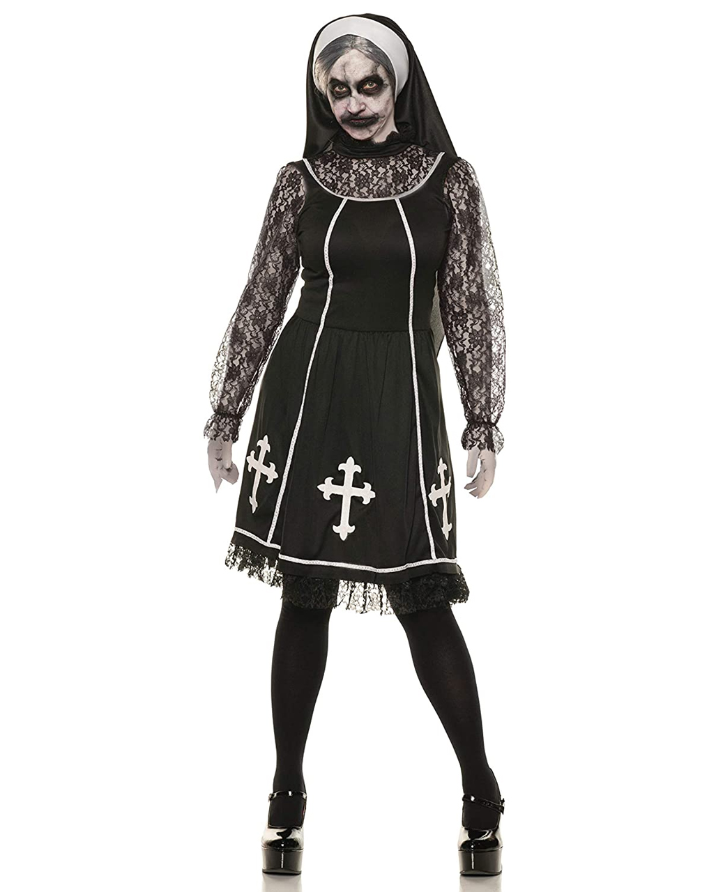 Teuflische Nonne Mary Damen Kostüm bestellen ★ S von Horror-Shop.com