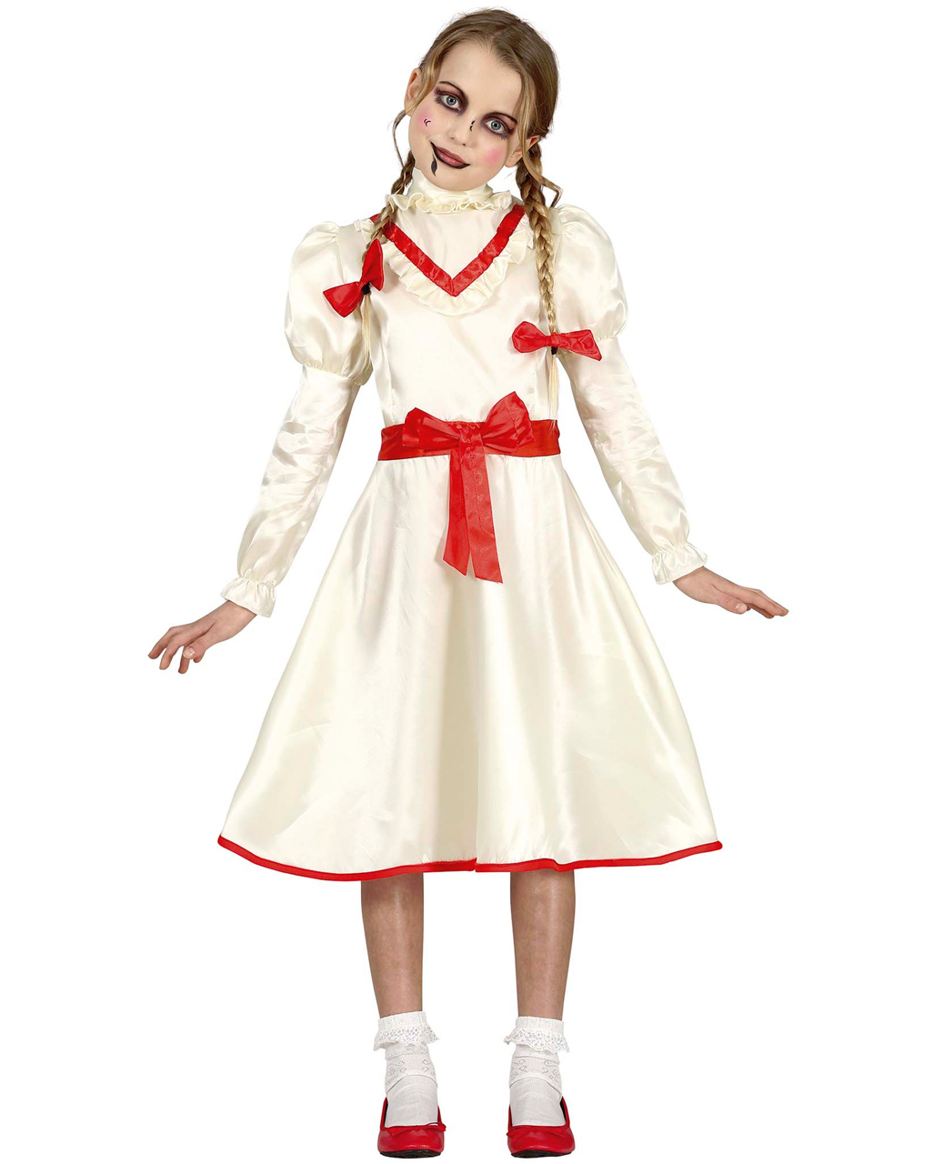 Verfluchte Puppe Halloween Kostüm Kinder ★ kaufen L (7-9 Jahre) von Horror-Shop.com