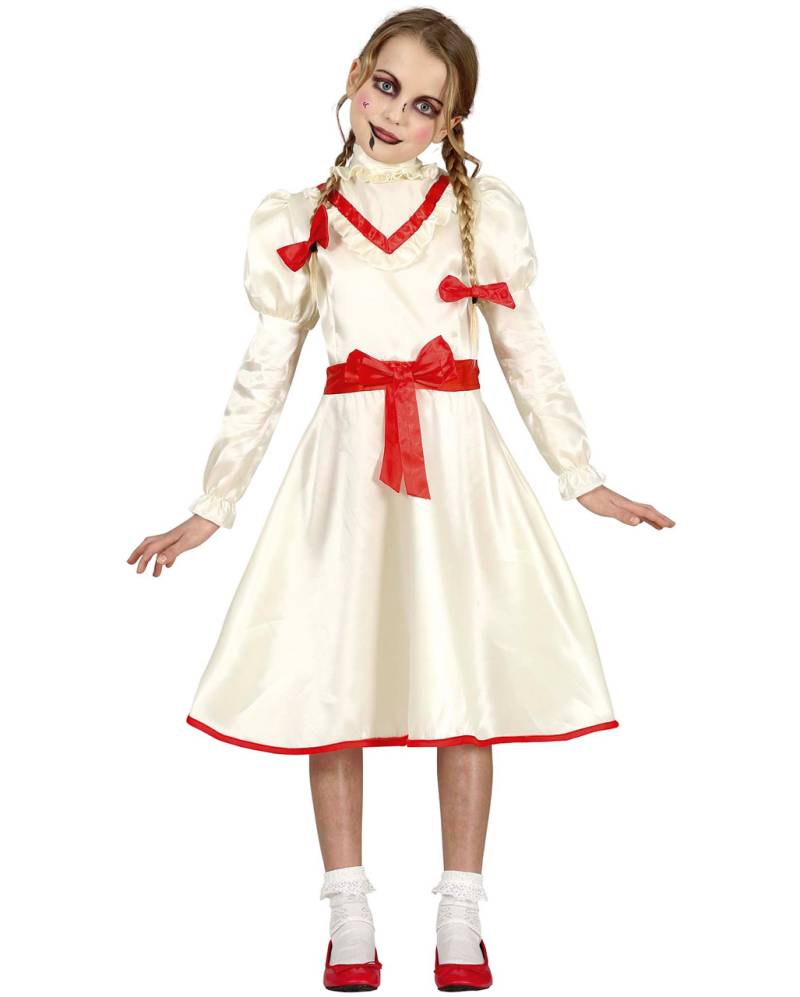 Verfluchte Puppe Halloween Kostüm Kinder ★ kaufen L (7-9 Jahre) von Horror-Shop.com