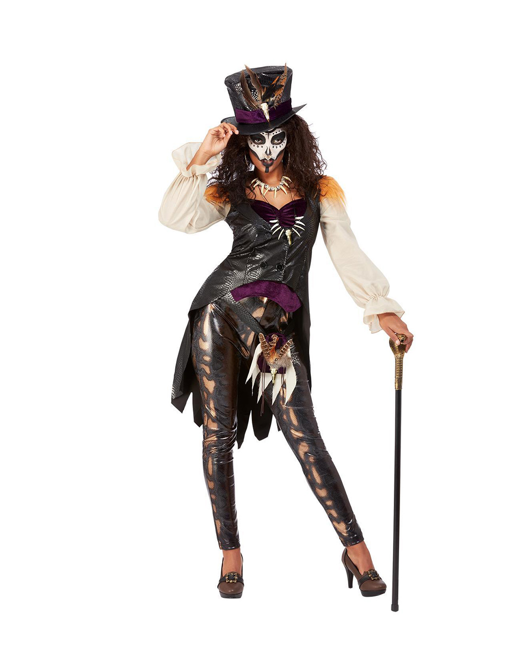 Voodoo Hexenmeisterin Kostüm ★ M von Horror-Shop.com