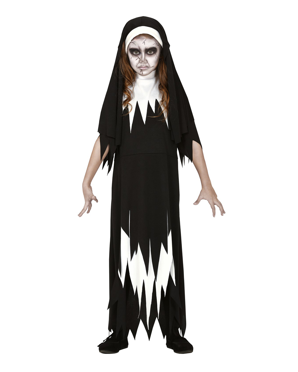 Zombie Nonne Kinder Kostüm Kleid  Jetzt bestellen ✰ XL von Horror-Shop.com