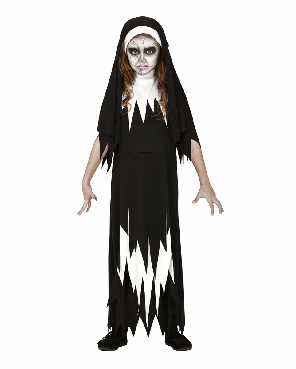 Zombie Nonne Kinder Kostüm Kleid  Jetzt bestellen ✰ XL von Horror-Shop.com