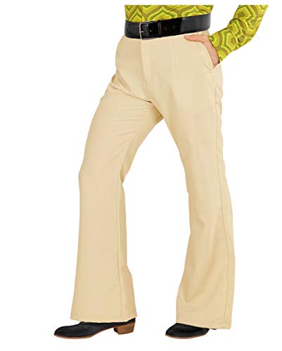 Beige 70er Herren-Schlaghose für Fasching, Schlagermove & 70er Jahre Mottoparties L/XL Beige 70er Herren-Schlaghose für Fasching, Schlagermove & 70er Jahre Mottoparties L/XL von Horror-Shop