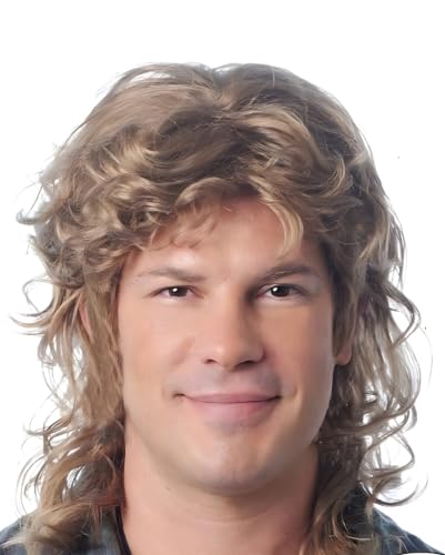 Blonde Hipster Vokuhila Herren Perücke Blonde Hipster Vokuhila Herren Perücke von Horror-Shop