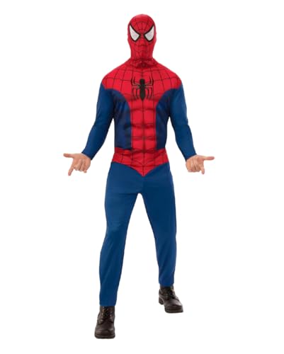 Classic Spiderman Kostüm mit Muskeln für Herren One Size von Horror-Shop