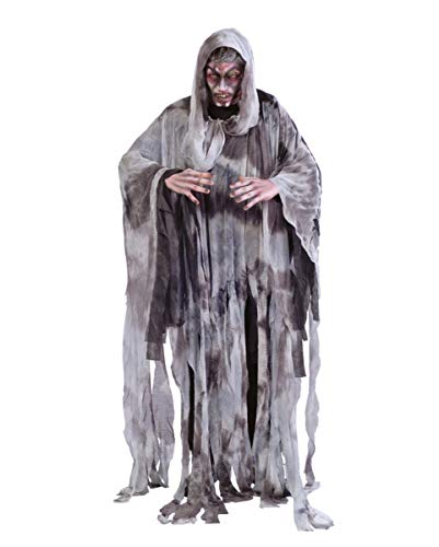 Grauer Fetzen Geist Herren Kostüm One Size als Verkleidung für Halloween und Karneval von Horror-Shop