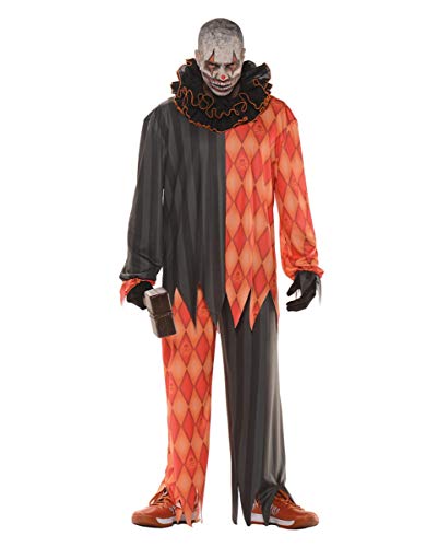 Horror Clown Kostüm mit Rüschenkragen One Size von Horror-Shop