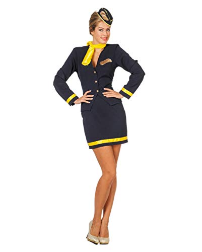 Horror-Shop 4-TLG. Stewardess Kostüm für Damen an Fasching 38 von Horror-Shop