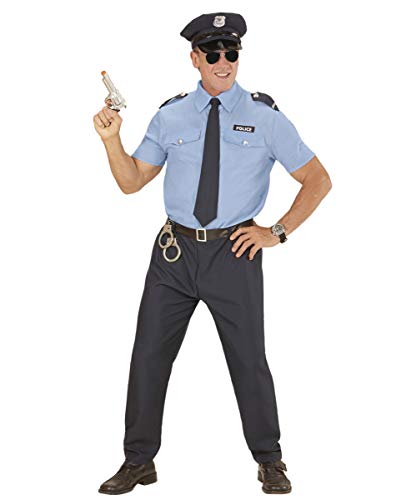 Horror-Shop 5-tlg. Polizist Männerkostüm mit Hut für Karneval & Motto Party L von Horror-Shop