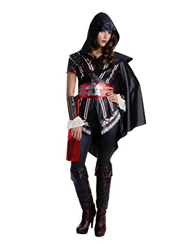 Horror-Shop Assassins Creed Ezio Auditore Damen Kostüm für nachtaktive Kriegerinnen S von Horror-Shop