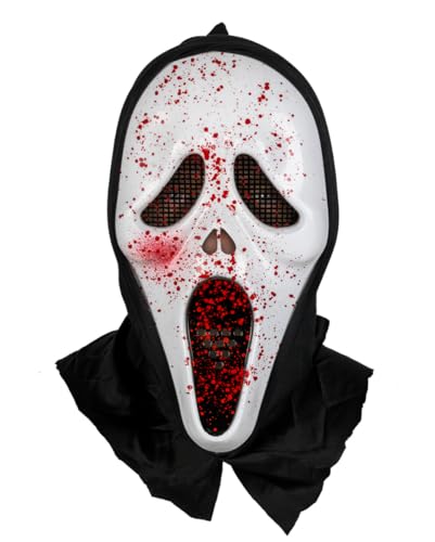 Horror-Shop Bloody Ghost Halloween Maske von Horror-Shop