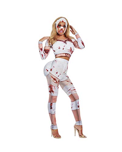 Horror-Shop Blutiges Beauty OP Patientin Kostüm 2- TLG. für Halloween und Karneval L von Horror-Shop