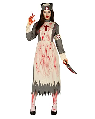 Horror-Shop Blutiges Psycho Lazarettschwestern Kostüm XL 44-46 von Horror-Shop