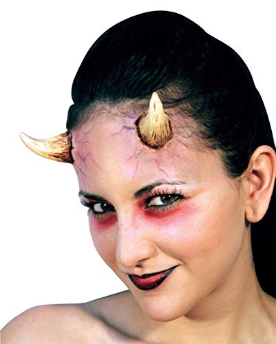 Horror-Shop Dämonen Hörner Latexapplikation Inhalt 2 Stück - Beige/Braun Horror-Shop Dämonen Hörner Latexapplikation Inhalt 2 Stück - Beige/Braun von Horror-Shop