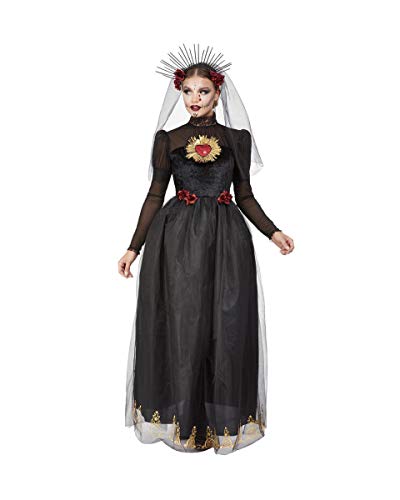 Horror-Shop Day of the Dead Sacred Heart Bride Damen Kostüm für Halloween und Karneval L von Horror-Shop