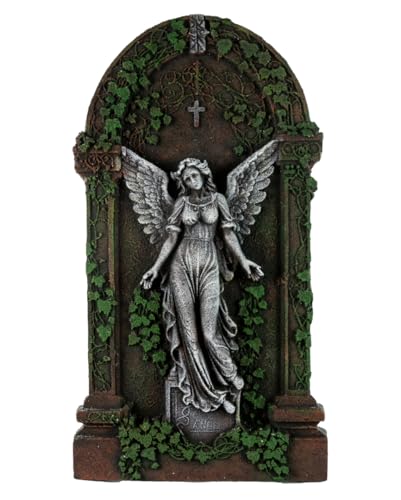 Horror-Shop Deko Grabstein mit Engel & Efeu als Motiv 91cm Horror-Shop Deko Grabstein mit Engel & Efeu als Motiv 91cm von Horror-Shop