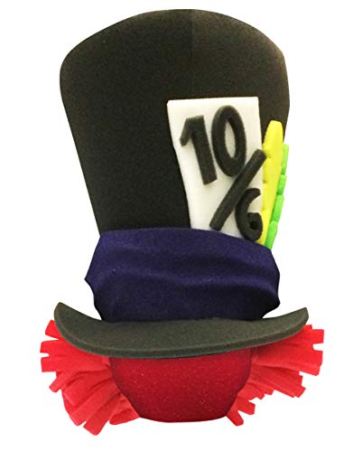 Horror-Shop Dunkler Hutmacher Schaumstoff Hut als Kostüm Accessoire für Halloween und Karneval von Horror-Shop