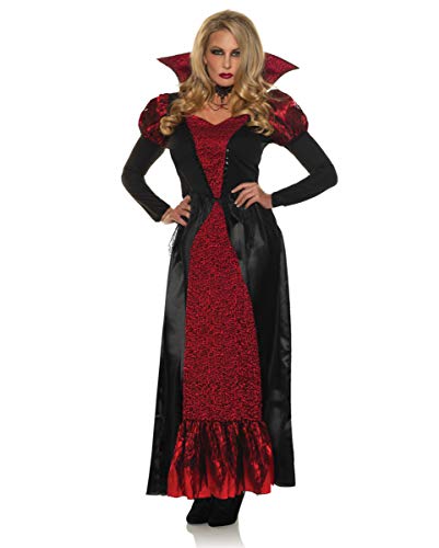 Horror-Shop Elegantes Midnight Rose Kostüm mit Stehkragen für Halloween S von Horror-Shop