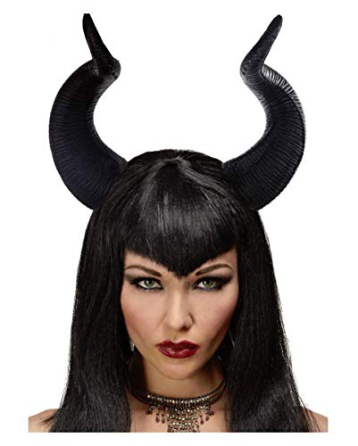 Horror-Shop Federleichte dunkle Märchenfee Malefiz Hexen Hörner für Halloween von Horror-Shop