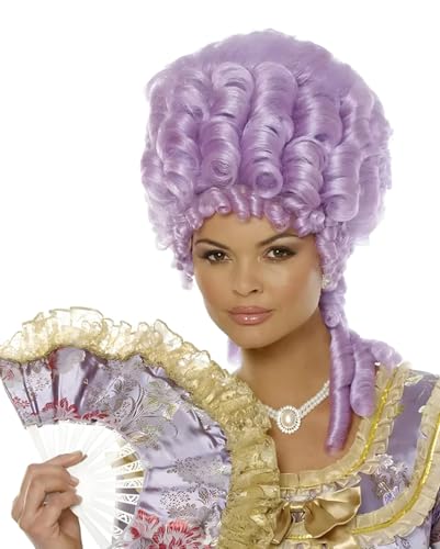 Horror-Shop Fliederfarbene Marie Antoinette Barock Perücke - 100% Kunsthaar - One Size - Pompöse Kostümperücke Horror-Shop Fliederfarbene Marie Antoinette Barock Perücke - 100% Kunsthaar - One Size - Pompöse Kostümperücke von Horror-Shop