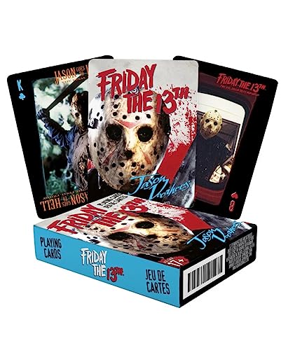 Horror-Shop Freitag der 13. Kartenspiel mit Jason Voorhees Motiv - 52 Stück - Für Skat, Poker und Kartentricks - Ab 6 Jahren Horror-Shop Freitag der 13. Kartenspiel mit Jason Voorhees Motiv - 52 Stück - Für Skat, Poker und Kartentricks - Ab 6 Jahren von Horror-Shop