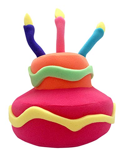 Horror-Shop Geburtstags Kuchen Schaumstoff Hut mit Kerzen als Outfit Zubehör für Geburtstags Parties von Horror-Shop