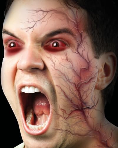 Horror-Shop Geplatzte Venen-Tattoos zum Aufkleben von Horror-Shop