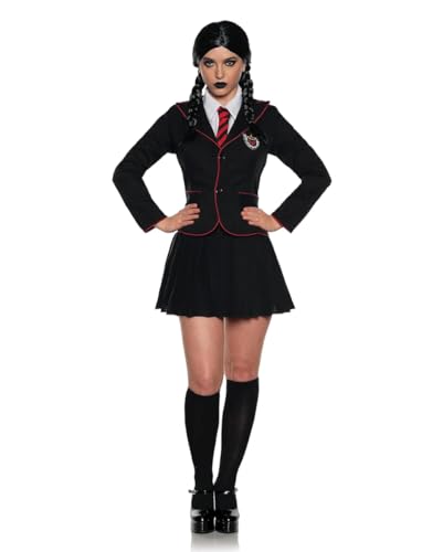 Horror-Shop Gothic Schulmädchen Damen Kostüm Uniform für Halloween L von Horror-Shop