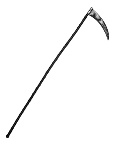 Horror-Shop Grim Reaper Sense aus Kunststoff als Kostümzubehör für Halloween | 138cm Horror-Shop Grim Reaper Sense aus Kunststoff als Kostümzubehör für Halloween | 138cm von Horror-Shop