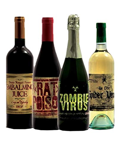Horror-Shop Halloween Flaschen Etiketten zum Aufkleben als Gruseldeko 8 St. Horror-Shop Halloween Flaschen Etiketten zum Aufkleben als Gruseldeko 8 St. von Horror-Shop