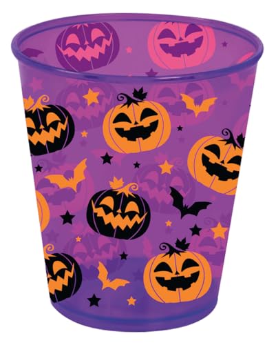 Horror-Shop Halloween Pumpkin & Fledermaus Partybecher 10cm Horror-Shop Halloween Pumpkin & Fledermaus Partybecher 10cm von Horror-Shop