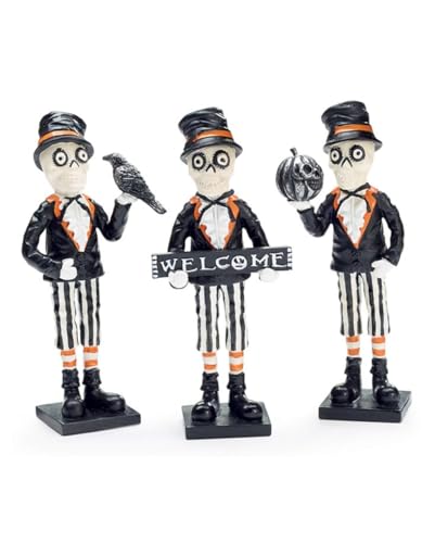 Horror-Shop Halloween Skelett Figur mit Zylinder & Überraschung 17cm Horror-Shop Halloween Skelett Figur mit Zylinder & Überraschung 17cm von Horror-Shop