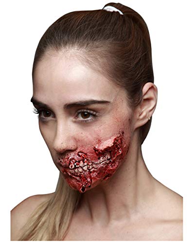 Horror-Shop Halloween Zombie Kieferfraß Latexwunde von Horror-Shop