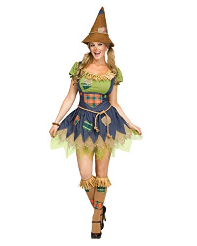 Horror-Shop Hübsche Vogelscheuche Halloween Kostüm für Damen ML von Horror-Shop