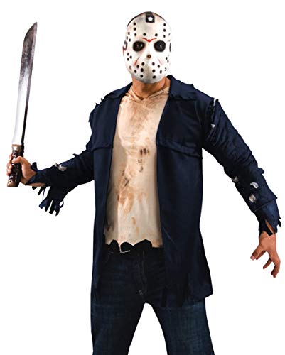 Horror-Shop Jason Voorhees Jacket Kostüm XL mit Eishockey Maske von Horror-Shop