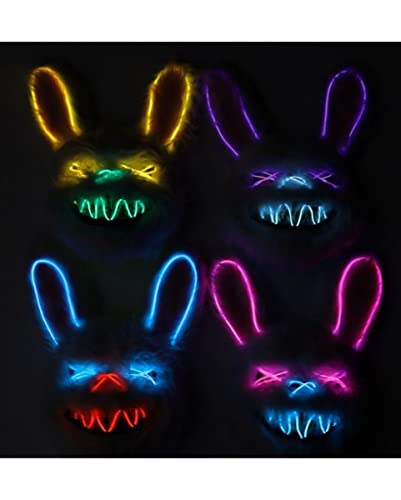 Horror-Shop LED Hasen Maske für Halloween & Fasching Horror-Shop LED Hasen Maske für Halloween & Fasching von Horror-Shop