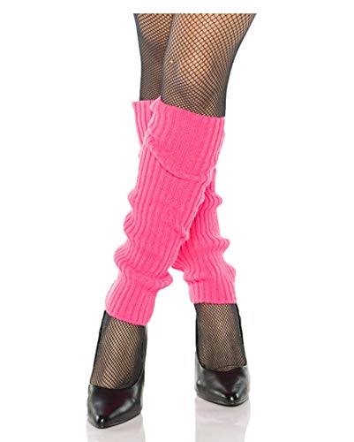 Horror-Shop Pinke 80er Jahre Beinstulpen als Kostüm Zubehör für Fasching von Horror-Shop