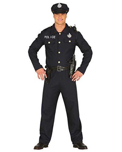 Horror-Shop Police Officer Kostüm für Fasching, Motto Party und Halloween M 48/50 von Horror-Shop