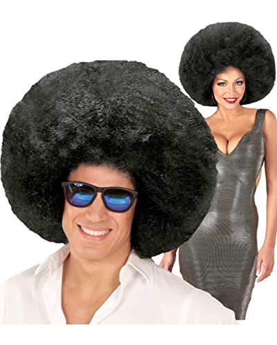 Horror-Shop Riesige Afro Perücke schwarz als Kostümzubehör für Karneval und Mottoparties von Horror-Shop