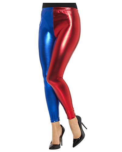 Horror-Shop Rot-Blaue Harlekin Kostüm Leggings für Cosplay Outfits S Horror-Shop Rot-Blaue Harlekin Kostüm Leggings für Cosplay Outfits S von Horror-Shop