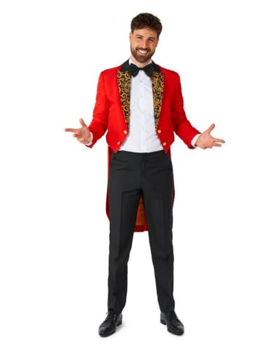 Horror-Shop Roter Circus Anzug für Fasching & Zirkus von Suitmeister XL von Horror-Shop