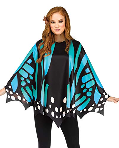 Horror-Shop Schmetterlings Flügel Poncho Karneval Kostümzubehör Blau Horror-Shop Schmetterlings Flügel Poncho Karneval Kostümzubehör Blau von Horror-Shop
