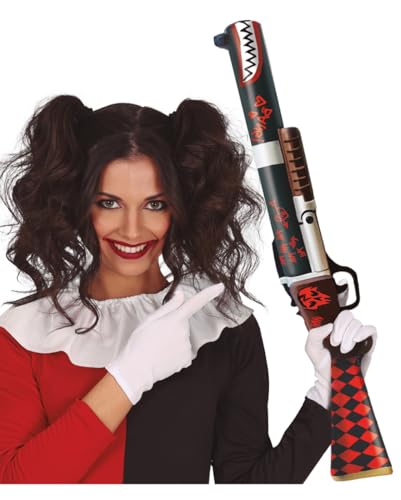Horror-Shop Schrotflinte als verrückte Spielzeugwaffe für Harlekin Kostüme von Horror-Shop
