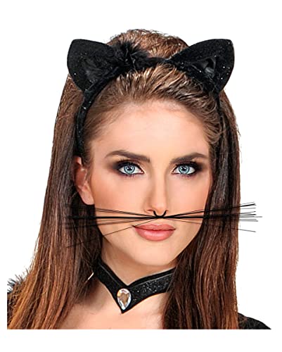 Horror-Shop Schwarze Katze Schnurrhaare zum anclipsen Horror-Shop Schwarze Katze Schnurrhaare zum anclipsen von Horror-Shop
