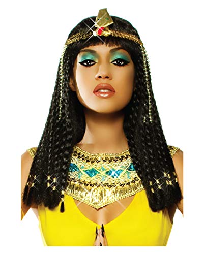 Horror-Shop Schwarze Kleopatra Zopf Perücke Deluxe für Ägypterin Kostüme Horror-Shop Schwarze Kleopatra Zopf Perücke Deluxe für Ägypterin Kostüme von Horror-Shop
