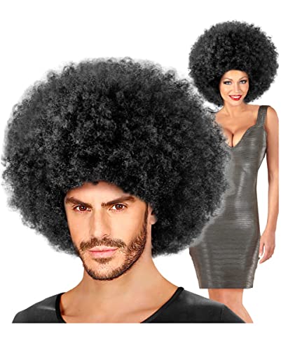 Horror-Shop Schwarze Riesen Mega Afro Perücke von Horror-Shop
