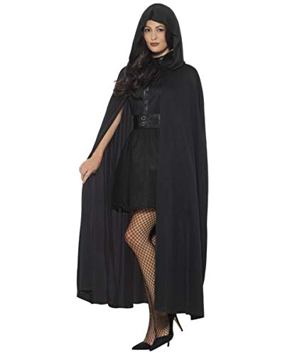 Horror-Shop Schwarzer Umhang als Kapuzen Cape für Halloween & Fasching Horror-Shop Schwarzer Umhang als Kapuzen Cape für Halloween & Fasching von Horror-Shop